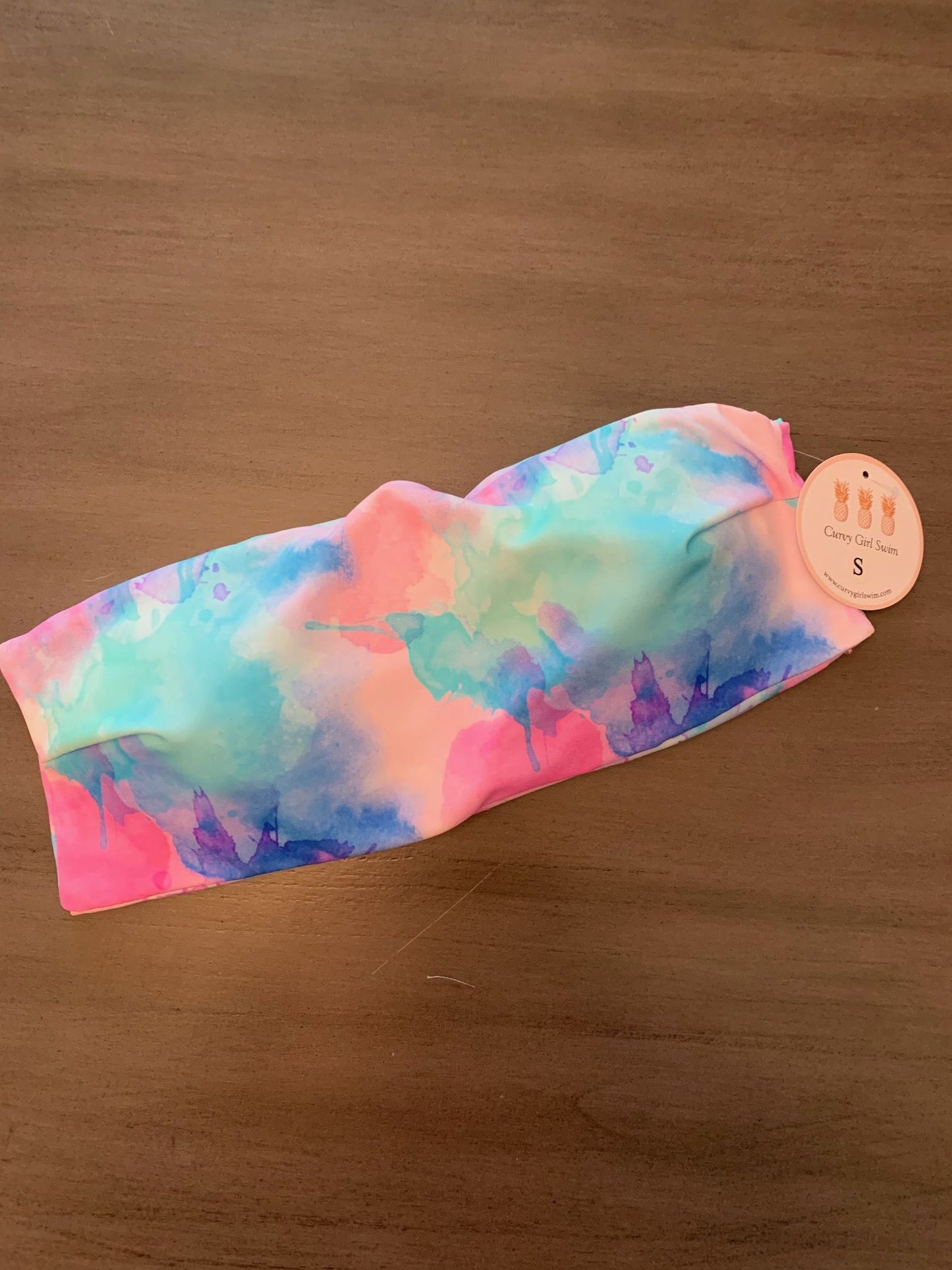 Watercolor Vibes Bandeau Bikini