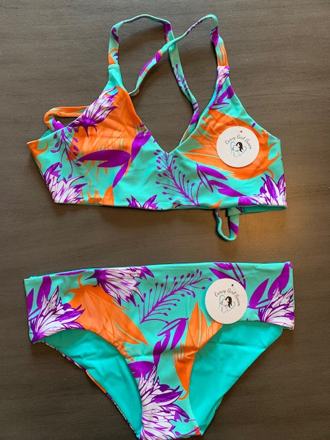 Tropical Aqua Triangle Bikini