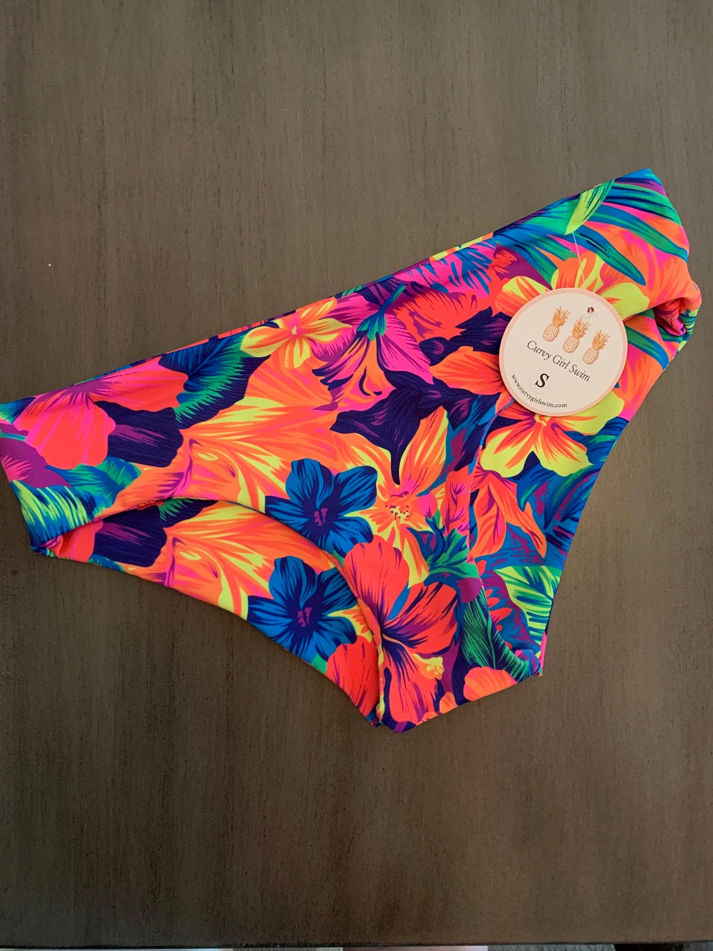 Tropical Floral Bandeau Bikini